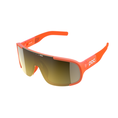 POC ASPIRE MID bril Fluooranje Translucent Clarity Road Partly Sunny Gold glas