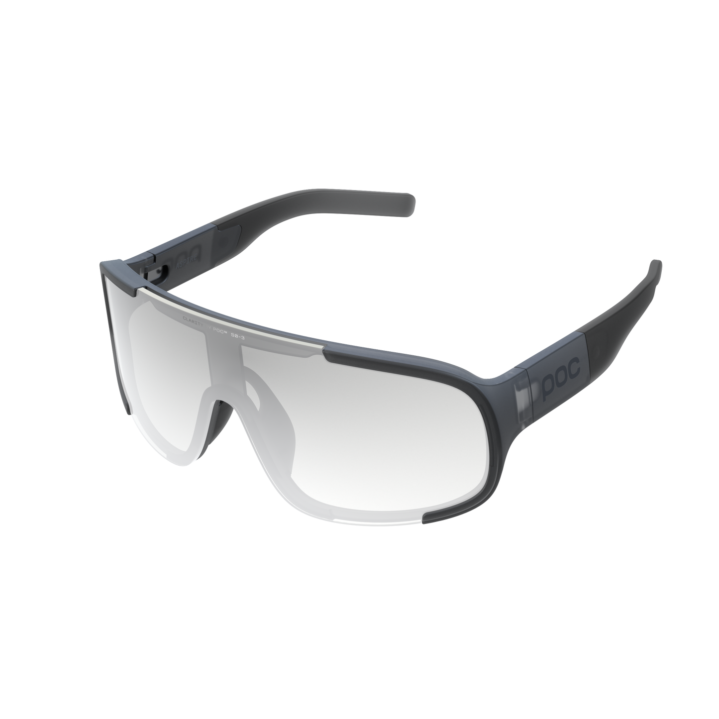 POC ASPIRE PHOTOCHROMIC Doorschijnend Zwart/Clarity Photochromic/Changeable Grijze Bril