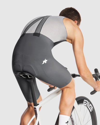 Kort Bretelles Cuissard ASSOS EQUIPE R S11 Grijs