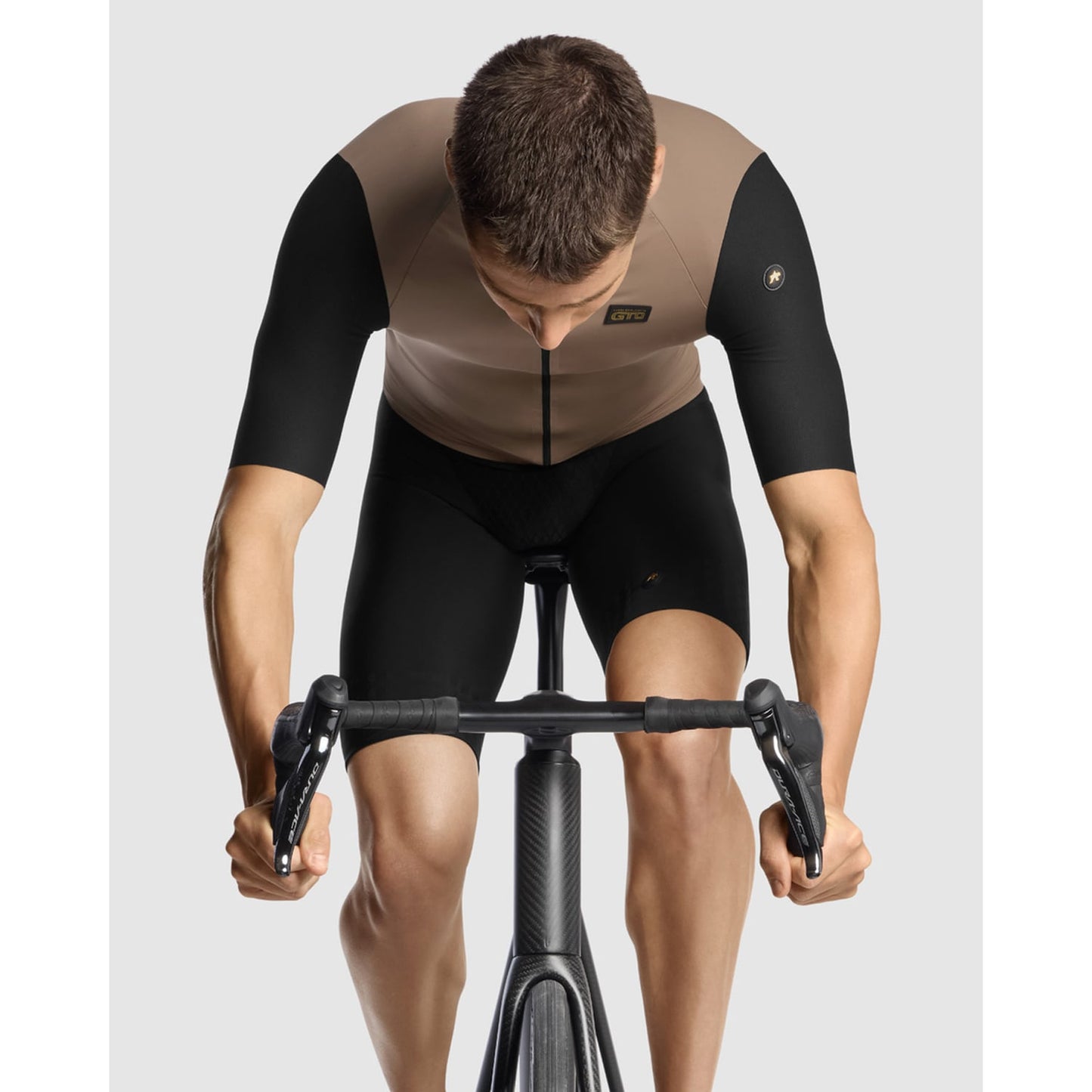 ASSOS EQUIPE RS S11 Korte Mouw Trui Zwart/Beige