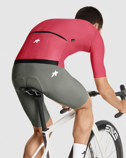 Wielershirt ASSOS EQUIPE R S11 Korte Mouwen Berry