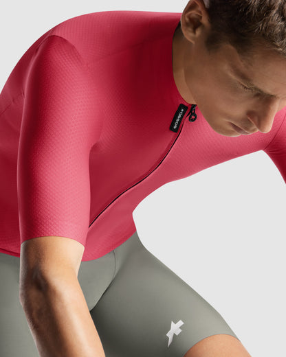 Wielershirt ASSOS EQUIPE R S11 Korte Mouwen Berry