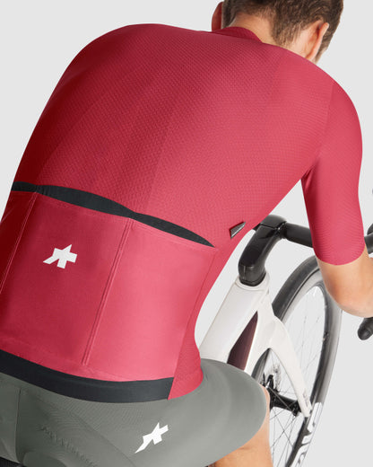 Wielershirt ASSOS EQUIPE R S11 Korte Mouwen Berry