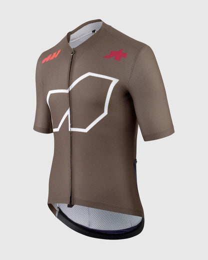 Fietsshirt ASSOS EQUIPE R S11 We are the A Korte Mouwen Bruin