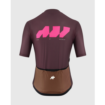 Shirt ASSOS EQUIPE R S11 We are the A Korte Mouwen Bordeauxrood