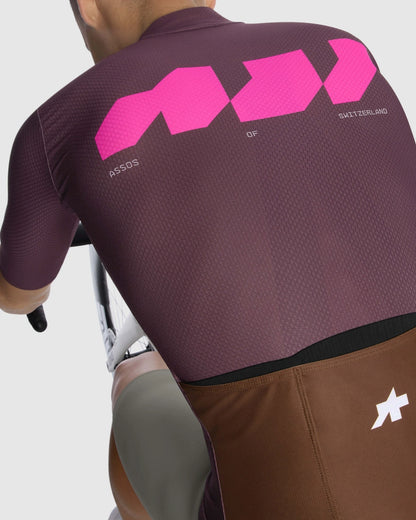Shirt ASSOS EQUIPE R S11 We are the A Korte Mouwen Bordeauxrood