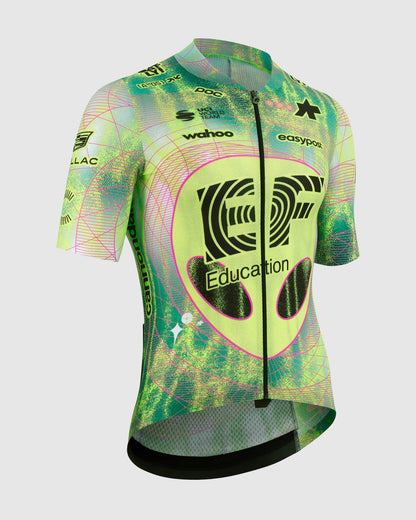 ASSOS MILLE GT S11 EVO EDUCATION FIRST Fietsshirt Korte Mouwen Groen/Geel