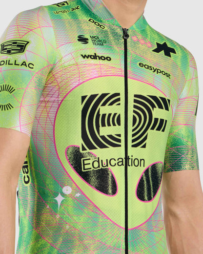 ASSOS MILLE GT S11 EVO EDUCATION FIRST Fietsshirt Korte Mouwen Groen/Geel