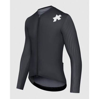 Truitje ASSOS EQUIPE RS S11 Lange Mouwen Zwart/Grijs