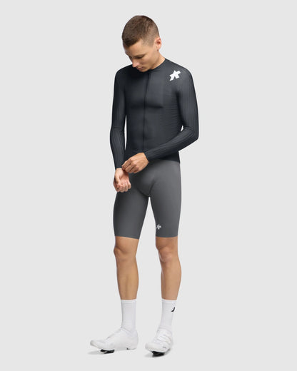 Truitje ASSOS EQUIPE RS S11 Lange Mouwen Zwart/Grijs
