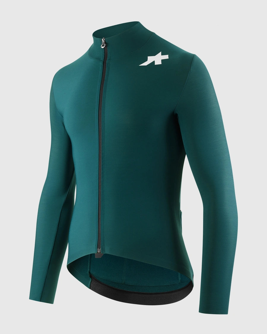 Wielershirt ASSOS MILLE GT SPRING FALL S11 Lange Mouwen Groen