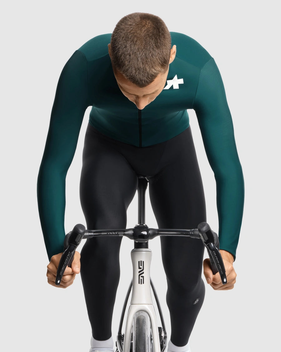 Wielershirt ASSOS MILLE GT SPRING FALL S11 Lange Mouwen Groen