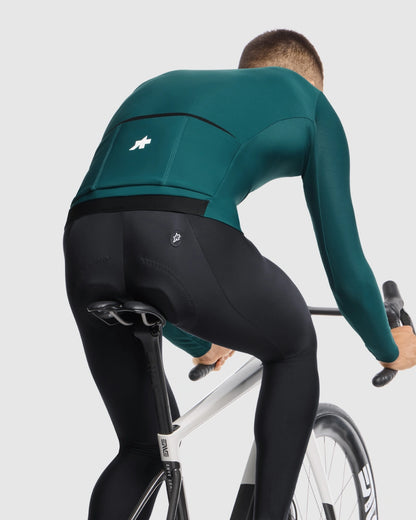 Wielershirt ASSOS MILLE GT SPRING FALL S11 Lange Mouwen Groen