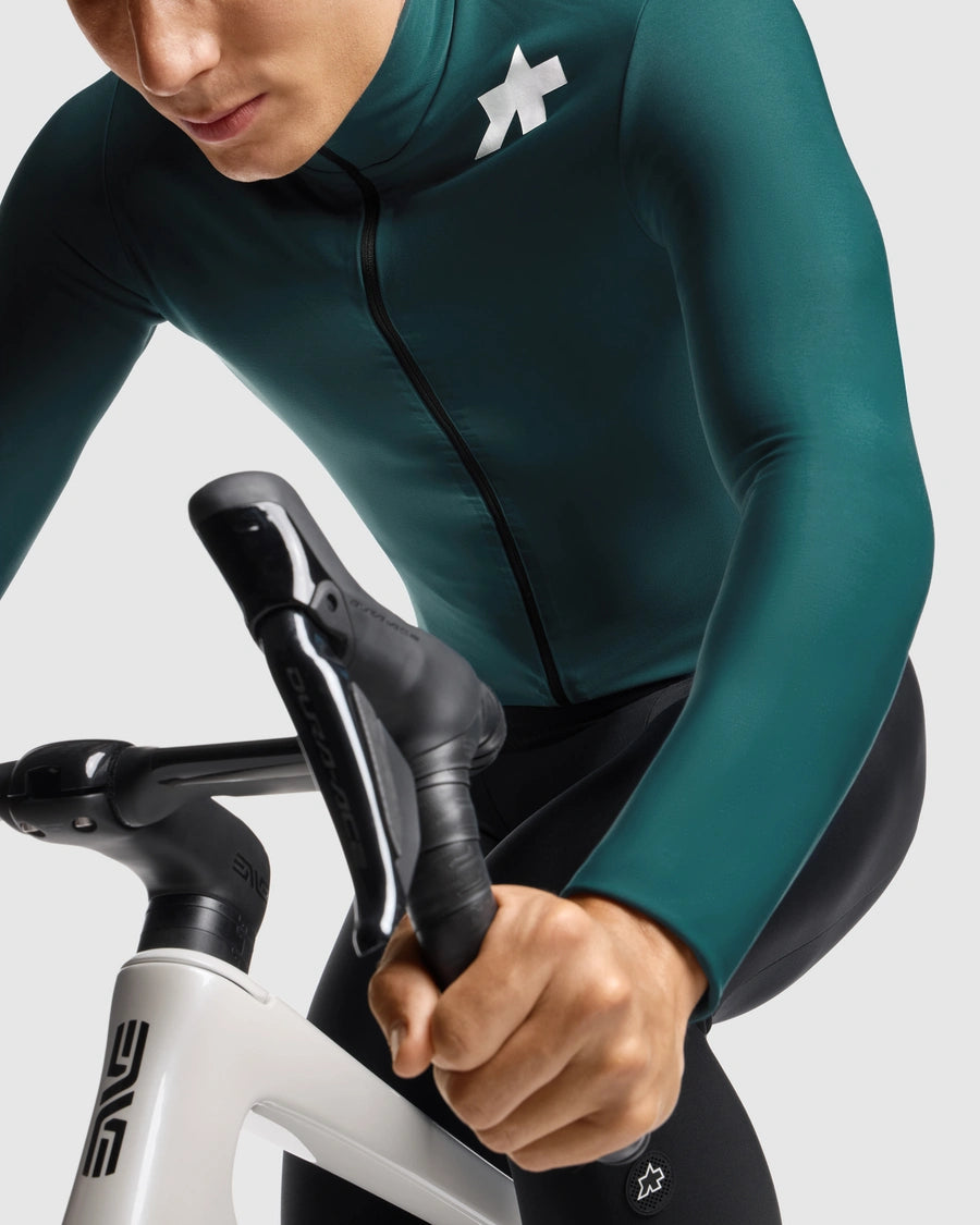 Wielershirt ASSOS MILLE GT SPRING FALL S11 Lange Mouwen Groen