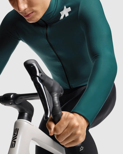 Wielershirt ASSOS MILLE GT SPRING FALL S11 Lange Mouwen Groen