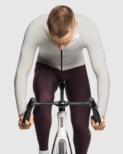 Fietsshirt ASSOS MILLE GT SPRING FALL S11 Lange Mouwen Wit