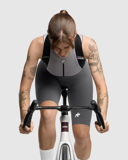 Kort Bretelles Cuissard ASSOS DYORA R S11 Dames Grijs