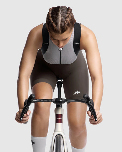 Korte Broek met Bretels ASSOS UMA GT S11 Dames Bruin