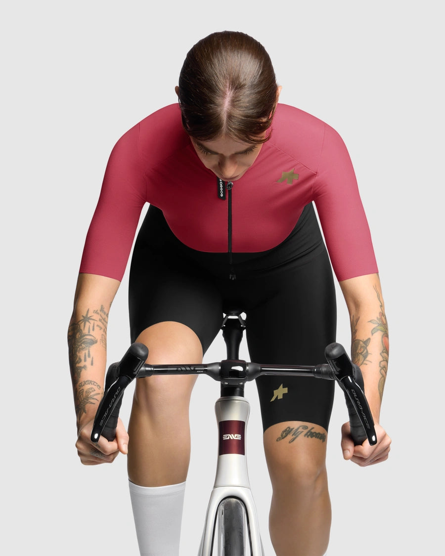 Maillot ASSOS UMA GTV S11 Manches Courtes Femme Berry