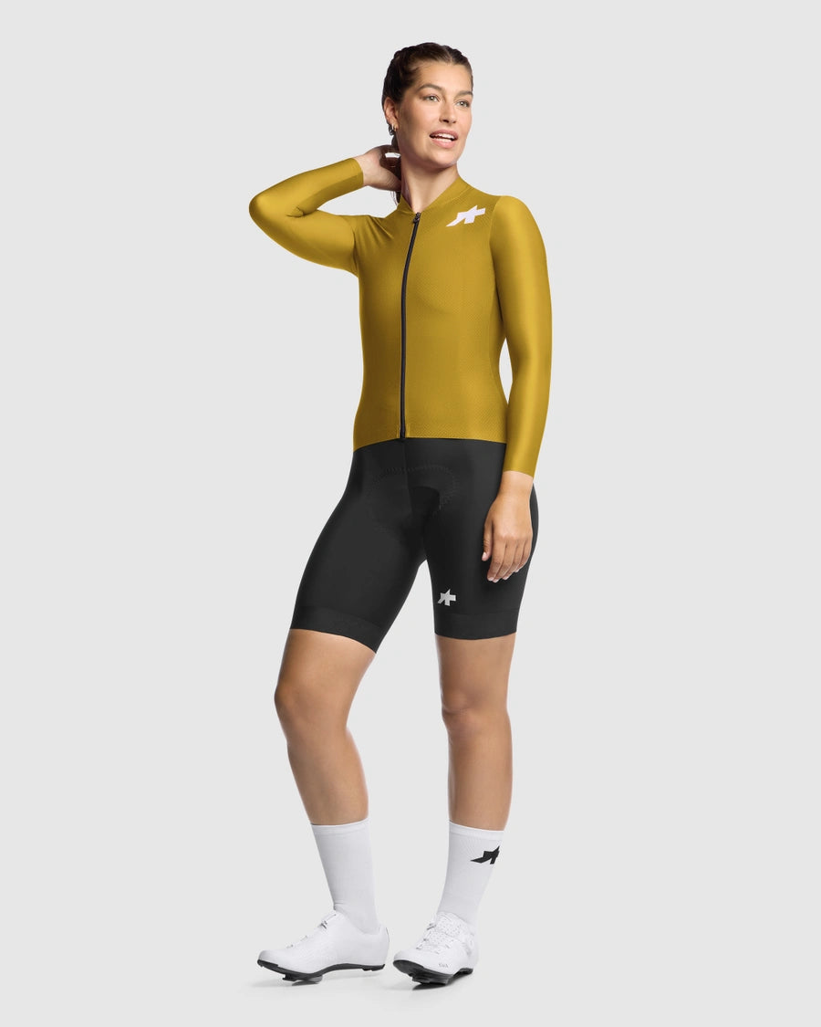 ASSOS DYORA UMA GT S11 EVO Dames Trui Lange Mouw Godlen Geel