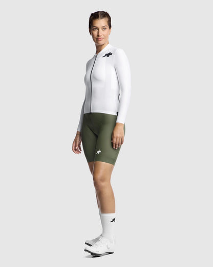 Damesfietsshirt ASSOS UMA GT S11 EVO Lange Mouwen Wit