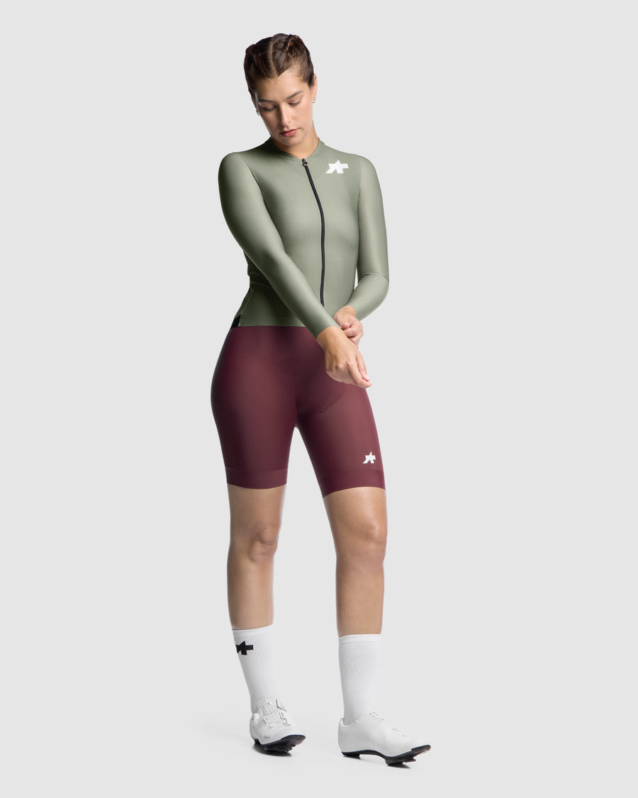 ASSOS UMA GT S11 EVO Damestrui Lange Mouw Groen