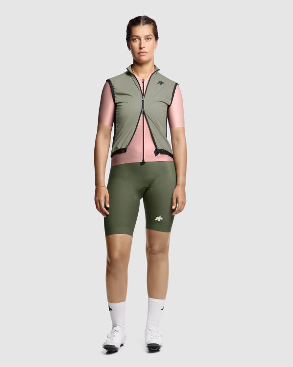 ASSOS UMA GT WIND S11 Mouwloos jack voor dames Groen