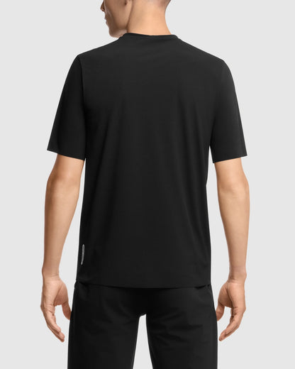 Shirt ASSOS TACTICA POST RIDE T5 Korte Mouwen Zwart
