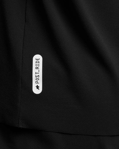 Shirt ASSOS TACTICA POST RIDE T5 Korte Mouwen Zwart