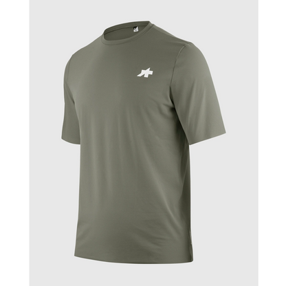 Shirt ASSOS TACTICA POST RIDE T5 Korte Mouwen Groen