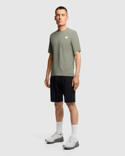 Shirt ASSOS TACTICA POST RIDE T5 Korte Mouwen Groen