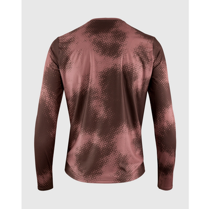 Wielertrui ASSOS TACTICA T5 MUD FLAGE Lange Mouwen Bruin