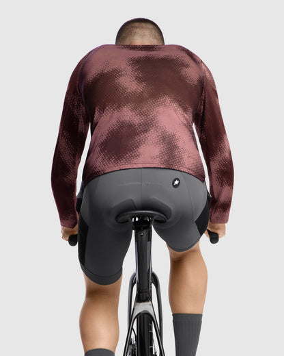 Wielertrui ASSOS TACTICA T5 MUD FLAGE Lange Mouwen Bruin