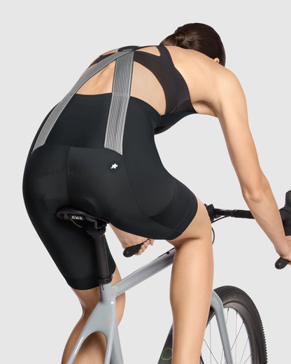 Korte Bretelleshort ASSOS TACTICA KIESKAFER T5 GRAVEL Dames Zwart