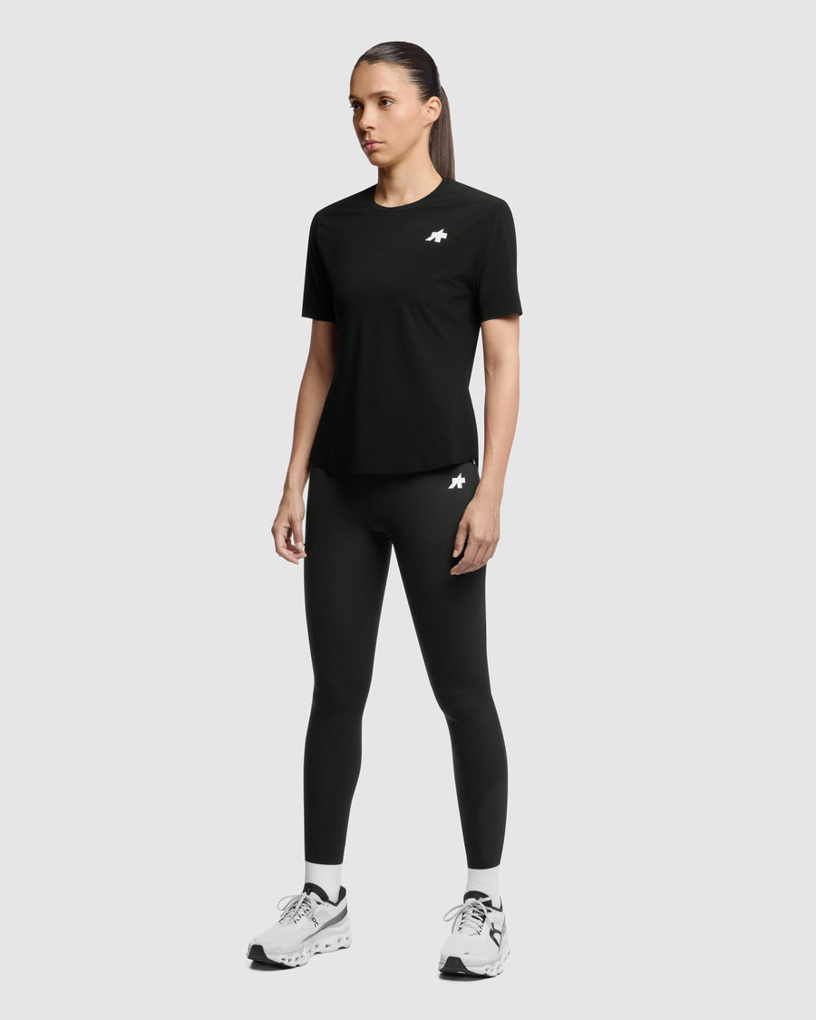 ASSOS TACTICA POST RIDE T5 Korte Mouw Trui Dames Zwart