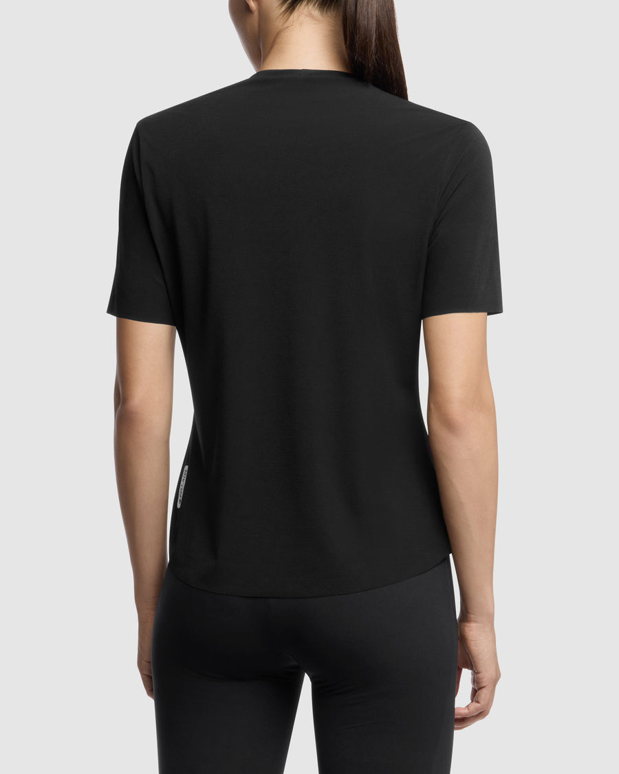 ASSOS TACTICA POST RIDE T5 Korte Mouw Trui Dames Zwart
