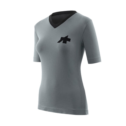 Shirt ASSOS TACTICA TECH T5 Korte Mouwen Dames Grijs