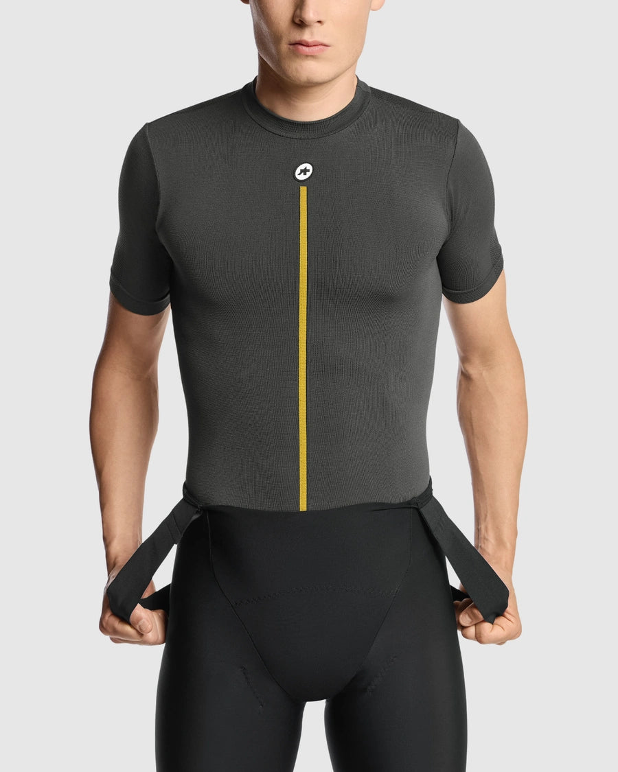 ASSOS SPRING FALL P1 Korte Mouw Ondergoed Grijs