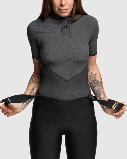 ASSOS EQUIPE SPRING FALL P1 Ondershirt met Korte Mouwen Zwart