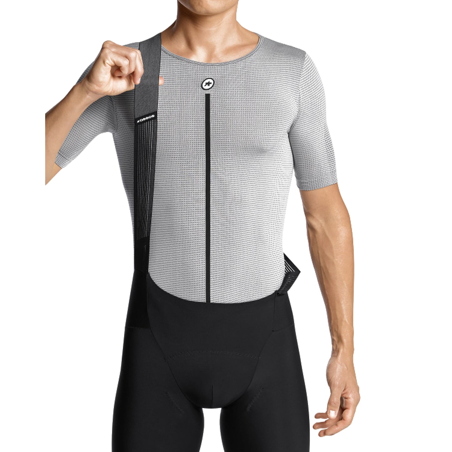 ASSOS NS SKIN LAYER P1 onderkleding met korte mouwen, grijs