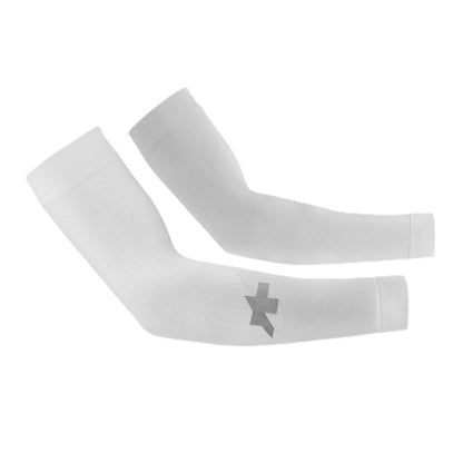 Manchettes ASSOS SUMMER ARM UV PROTECTOR P1 Blanc