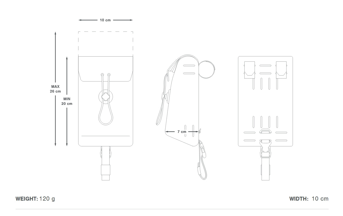 APIDURA EXPEDITION STEM PACK Stuurtas 1,3 L Zwart
