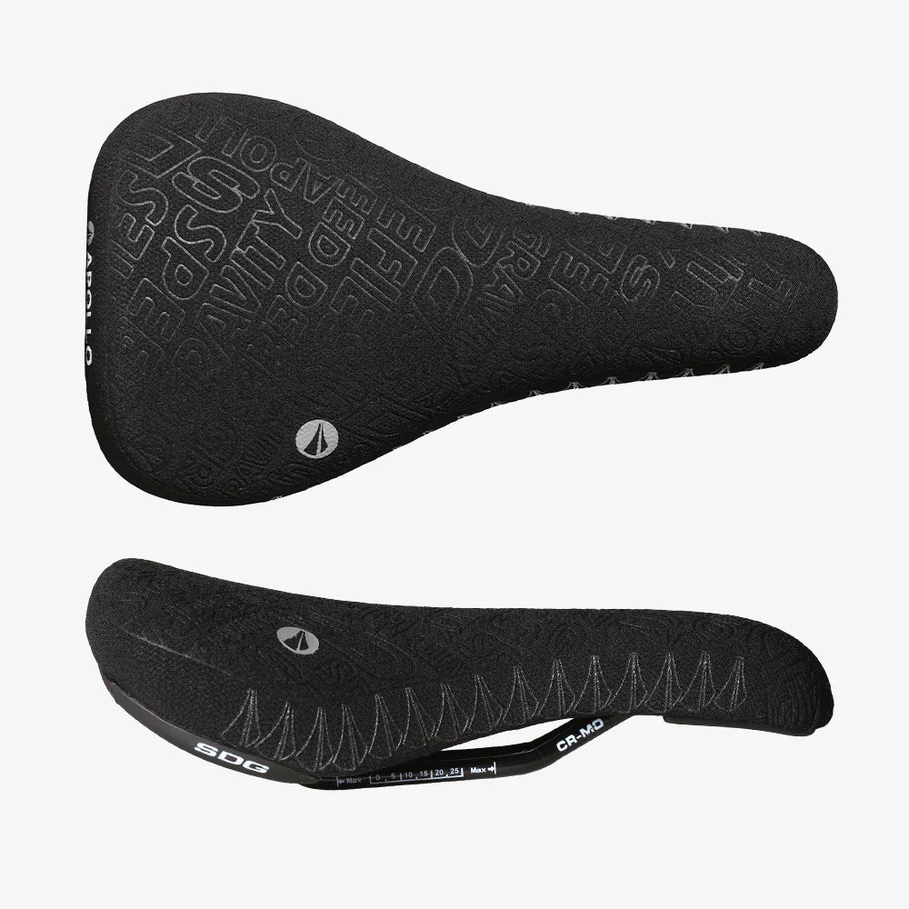 Selle SDG APOLLO RL Rails Cr-Mo Noir