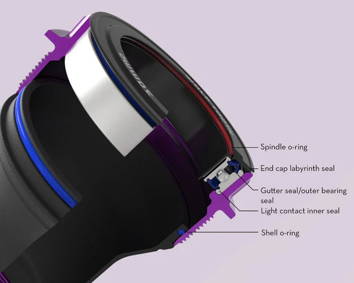 WOLFTOOTH T47 Extern 30mm Ultraviolet Paars Crankset