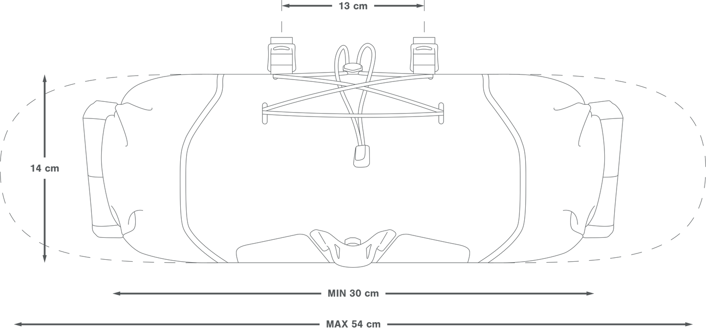 Sacoche de Guidon APIDURA BACKCOUNTRY HANDLERBAR PACK 11 L Noir/Gris