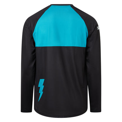 USWE BERG MTB-shirt Lange Mouwen Zwart/Blauw