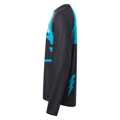 USWE BERG MTB-shirt Lange Mouwen Zwart/Blauw