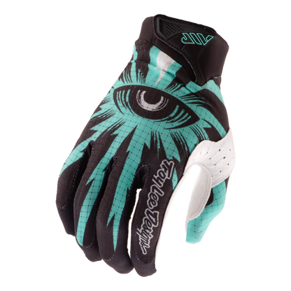 Handschoenen TROY LEE DESIGNS AIR CYCLOPS Carbon/Real Teal