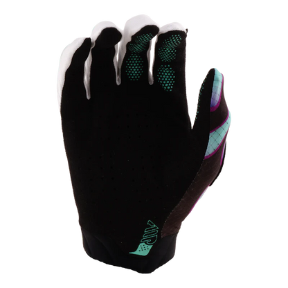 Handschoenen TROY LEE DESIGNS AIR OVERSPRAY Junior Zwart/Real Teal