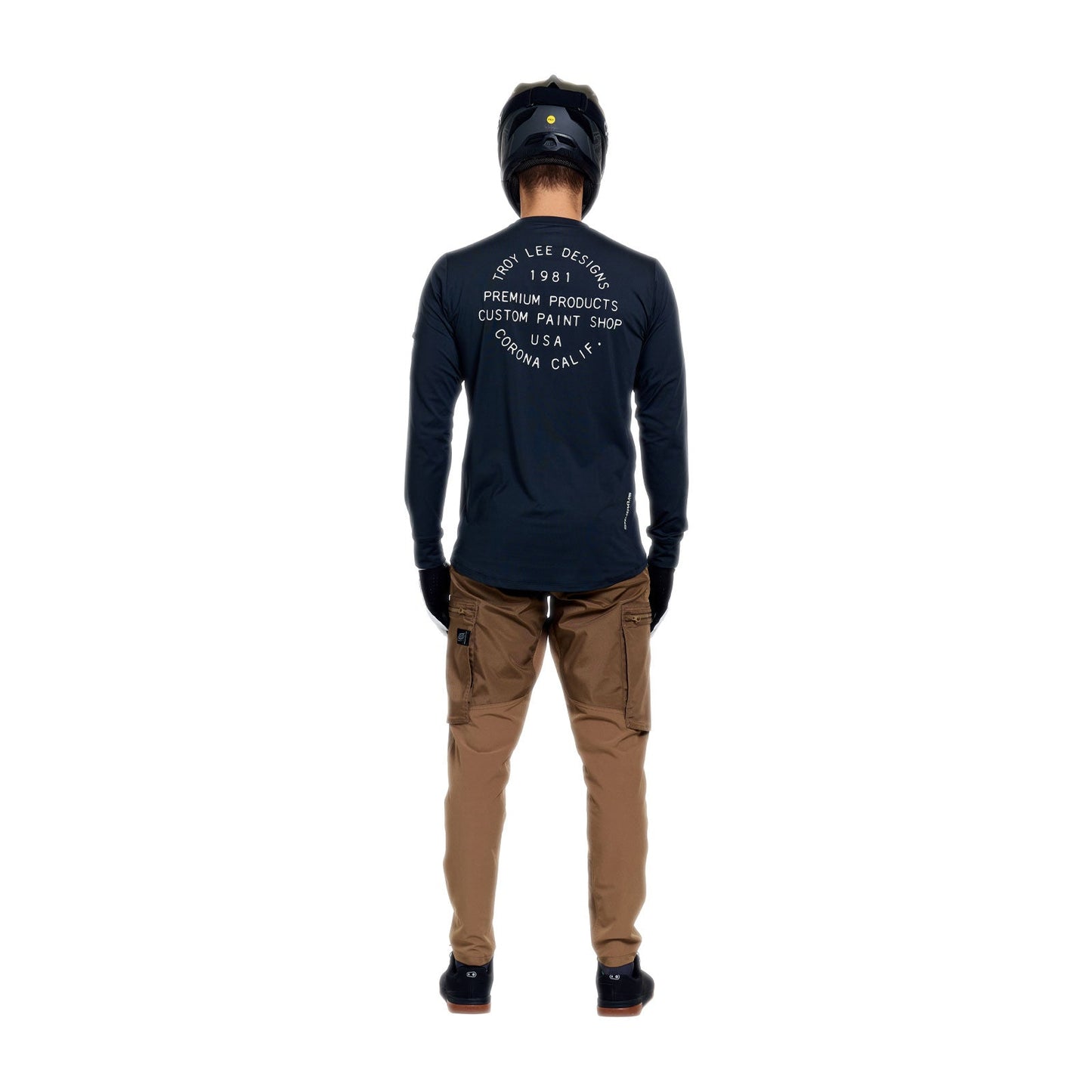 TROY LEE DESIGNS RUCKUS RIDE PRESSED lange mouwen Carbon Jersey